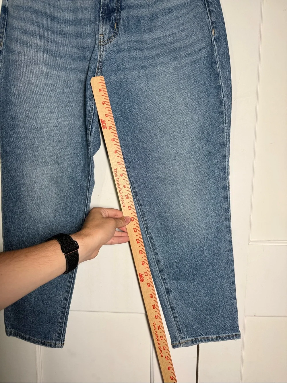 Old Navy High Rise Curvy OG Straight Jeans Secret Smooth Pockets Blue Sz 8P NWT